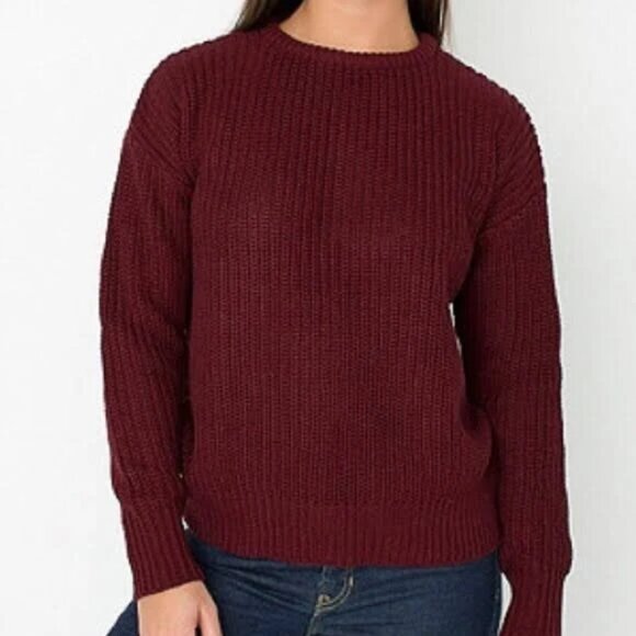 American apparel oversized fisherman knited pullover Hot sauce - Picture 1 of 6